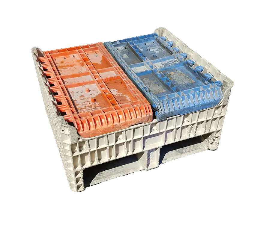 Reconditioned BCD 30" x 32" x 30" Mixed Color Bulk Container - Image 2