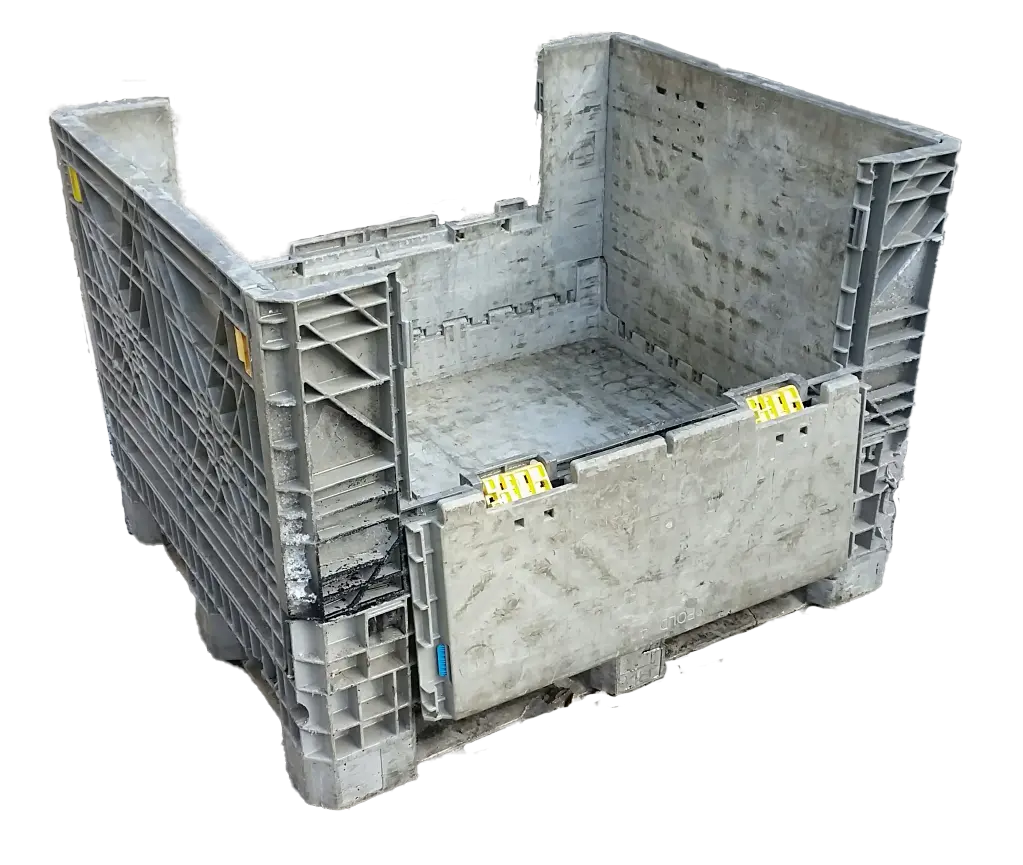 Reconditioned BCD 40" x 48" x 34" Mixed Color Bulk Container - Image 3