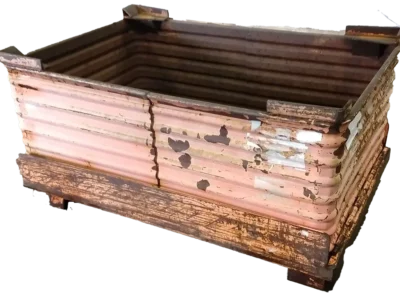Used BCD 62" x 42.5" x 31.5" Steel Tub Drop Bottom - 1 Drop Door