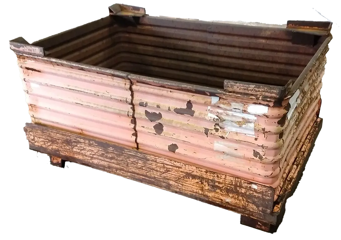 Used BCD 62" x 42.5" x 31.5" Steel Tub Drop Bottom - 1 Drop Door