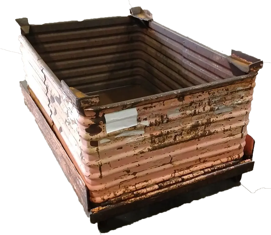 Used BCD 62" x 42.5" x 31.5" Steel Tub Drop Bottom - 1 Drop Door - Image 2