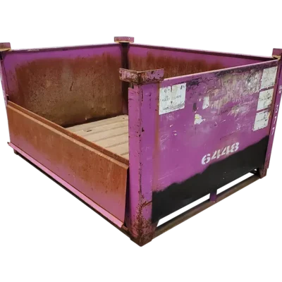 Used BCD 64″ x 48″ x 34″ Steel Tub 1 Drop Door 64″ Side