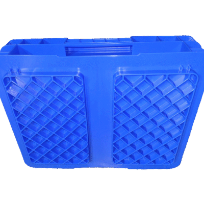 New Schaefer 15″ x 12″ x 4″ Blue Hand Tote Reinforced Bottom