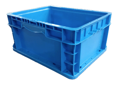 New Monoflo 15" x 12" x 7" Blue Hand Tote Smooth Bottom