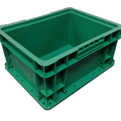 New Schaefer 15″ x 12″ x 7″ Green Hand Tote Smooth Bottom