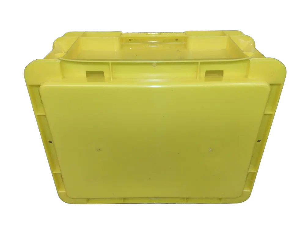 New Orbis 15" x 12" x 7" Yellow Hand Tote Smooth Bottom - Image 2