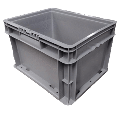 New Buckhorn 15″ x 12″ x 9″ Gray Hand Tote Smooth Bottom