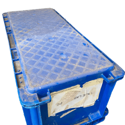 Used BCD  24″ x 11″ x 9″ Blue Hand Tote Smooth Bottom