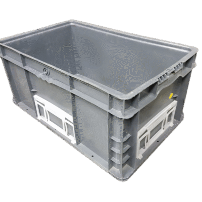 Used BCD  24″ x 15″ x 11″ Gray Hand Tote Reinforced Bottom