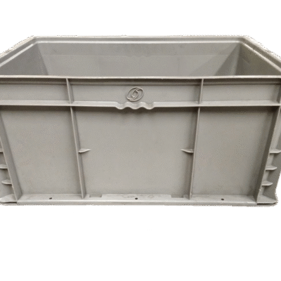 Used BCD  24″ x 15″ x 11″ Gray Hand Tote Smooth Bottom
