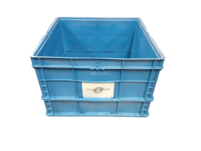 Used BCD  24" x 22" x 16" Blue Cut/Weld Hand Tote Reinforced Bottom