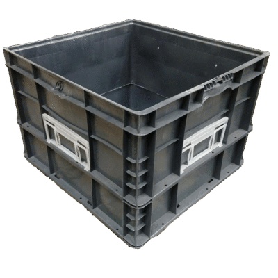 Used BCD  24″ x 22″ x 16″ Gray Cut/Weld Hand Tote Reinforced Bottom