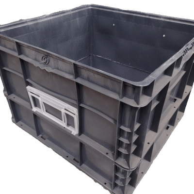 Used BCD  24″ x 22″ x 16″ Gray Cut/Weld Hand Tote Reinforced Bottom