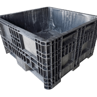 New Orbis 30″ x 32″ x 18″ All Black Fixed Wall Bulk Container