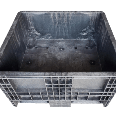 New Orbis 30″ x 32″ x 18″ All Black Fixed Wall Bulk Container