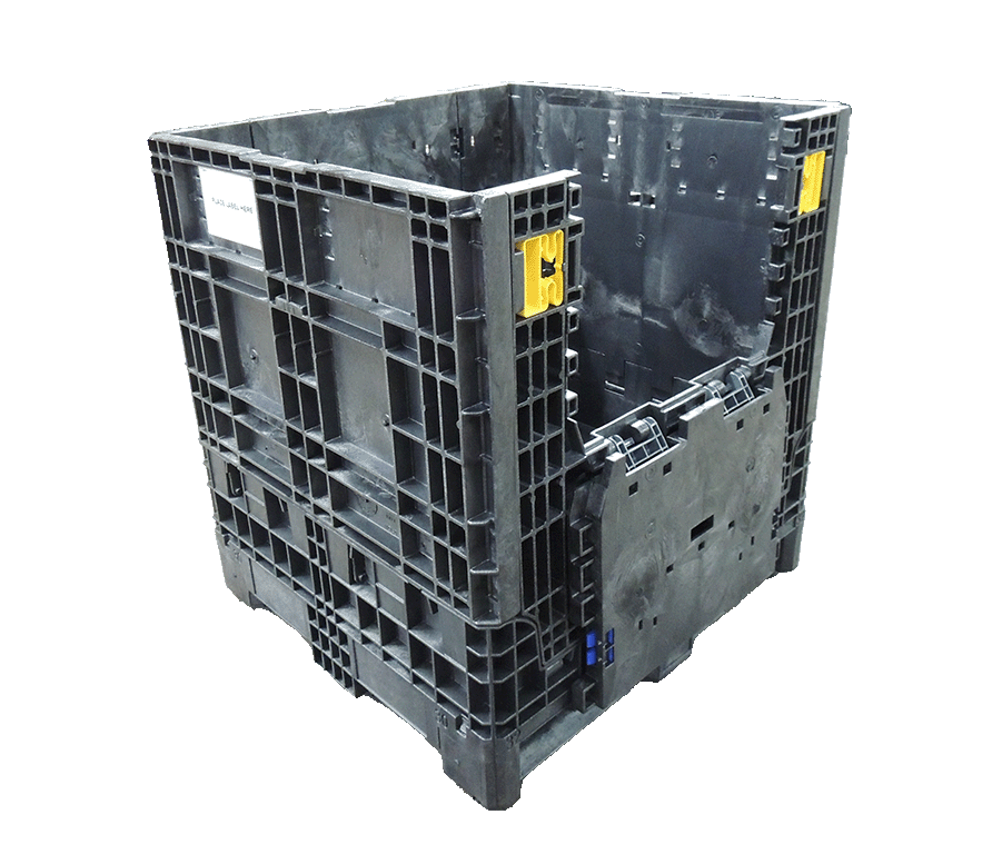 New Buckhorn BN 30" x 32" x 34" All Black Bulk Container - Image 2