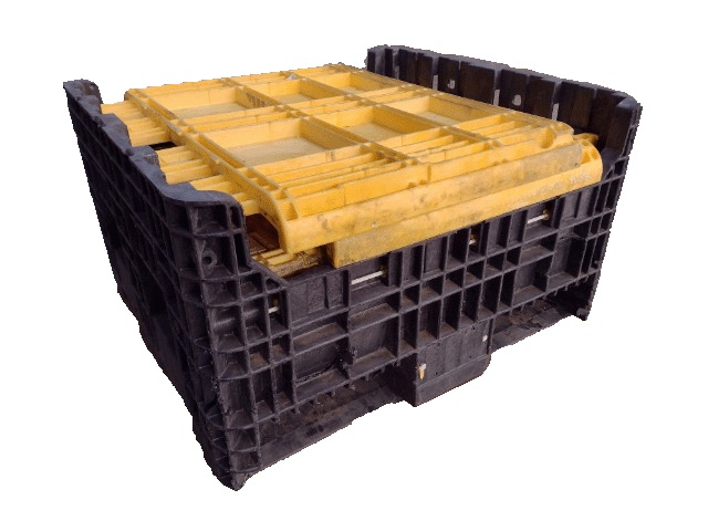 Reconditioned BCD 30" x 32" x 39" Mixed Color Bulk Container - Image 3