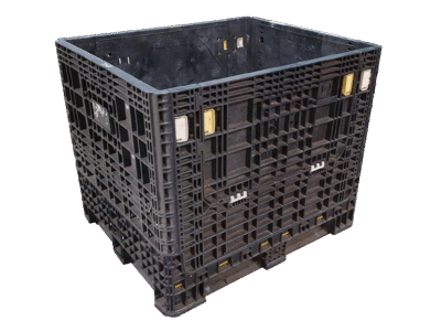 Reconditioned BCD 40" x 48" x 39" Mixed Color Collapsible Bulk Container