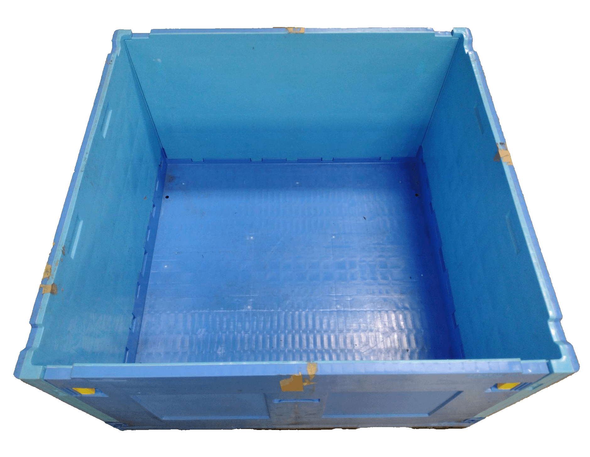 Reconditioned BCD 44.5" x 46.5" x 30" All Blue Collapsible Container - Image 3