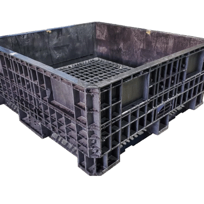 Reconditioned BCD 45″ x 48″ x 19″ All Black Fixed Wall Bulk Container
