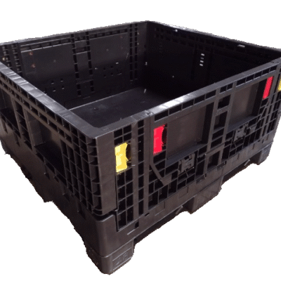 New Monoflo 45″ x 48″ x 25″ All Black Bulk Container