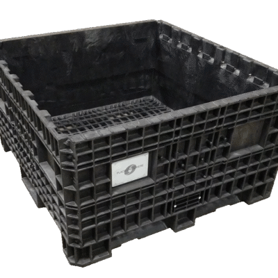 Reconditioned BCD 45″ x 48″ x 25″ All Black Fixed Wall Bulk Container