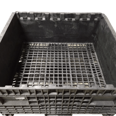 Reconditioned BCD 45″ x 48″ x 25″ All Black Fixed Wall Bulk Container