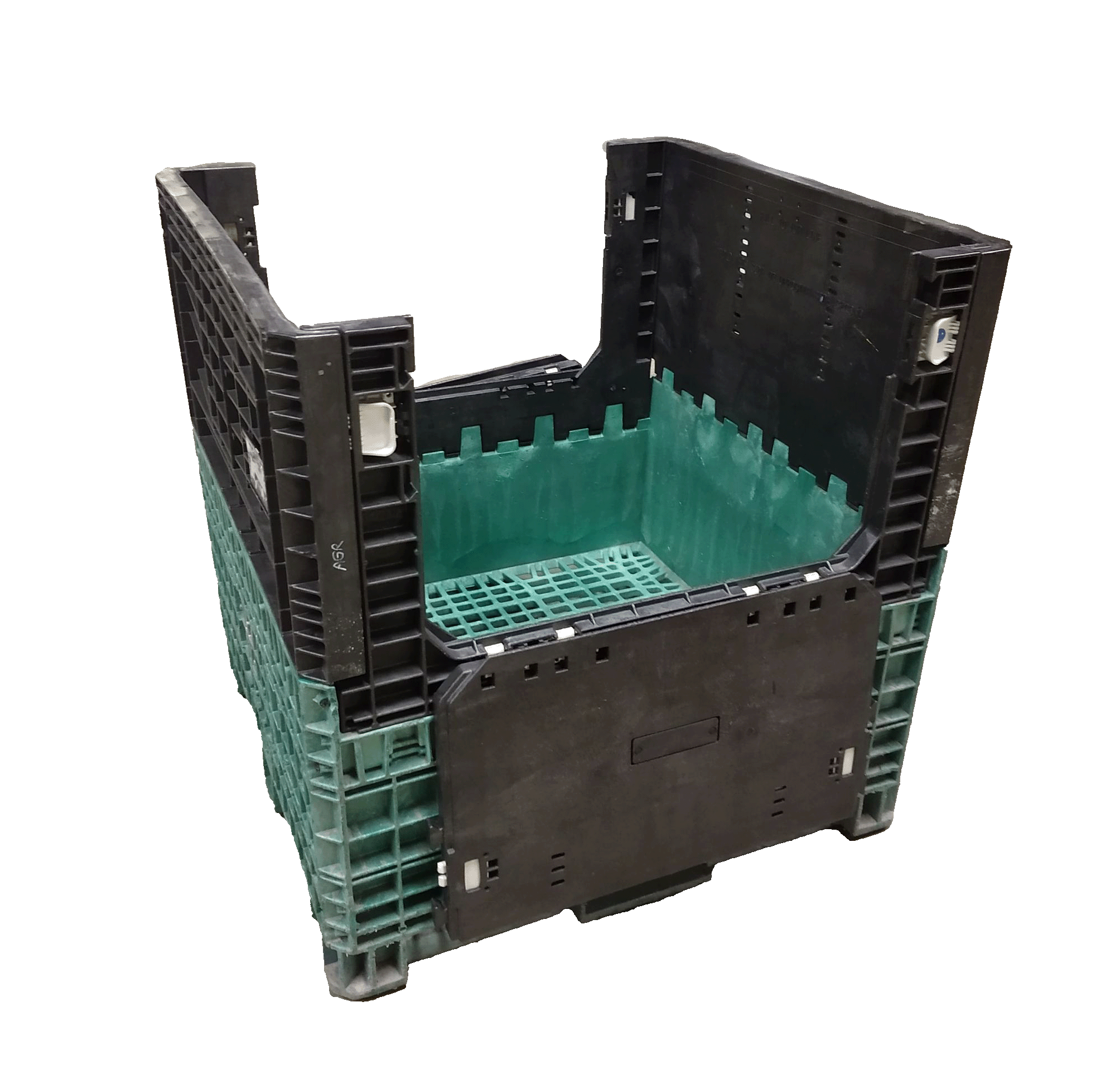Reconditioned BCD 45" x 48" x 48" Mixed Color Bulk Container - Image 2