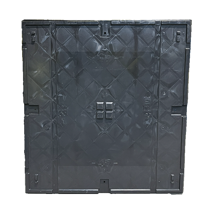 New Monoflo 45" x 48" x 3" All Black Journey Style Lid - Image 3