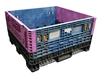Reconditioned BCD 45" x 48" x 25" Mixed Color Collapsible Bulk Container