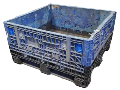 Reconditioned BCD 45" x 48" x 25" Mixed Color All Good Runner Collapsible Bulk Container