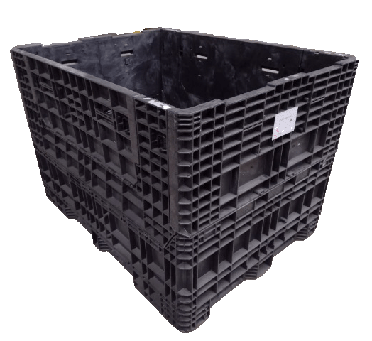 Reconditioned BCD 64" x 48" x 44" Mixed Color Bulk Container - 2 Drop Doors