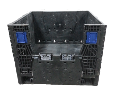 Reconditioned BCD 30" x 32" x 25" All Black All Good Runner Collapsible Bulk Container