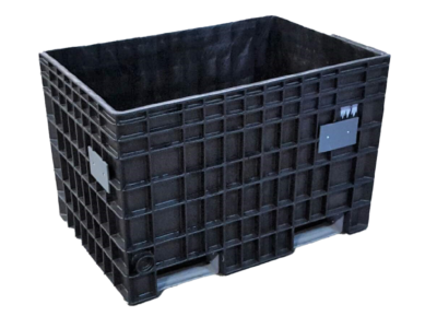 Reconditioned BCD 28" x 41" x 28" All Black Fixed Wall Bulk Container