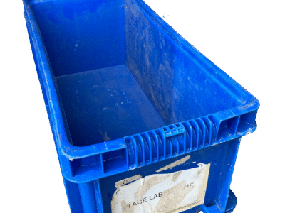 Used BCD  24" x 11" x 9" Blue Hand Tote Smooth Bottom