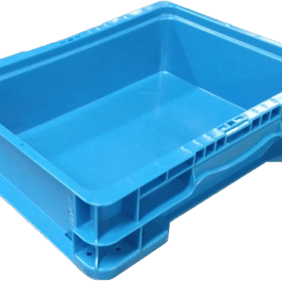 New Monoflo 15″ x 12″ x 4″ Blue Hand Tote Smooth Bottom