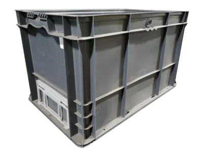 2415-14 UGHTRB (1) Used BCD 24" x 15" x 14" Gray Hand Tote Reinforced Bottom
