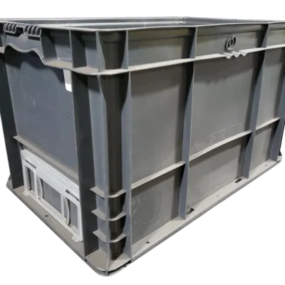 Used BCD 24″ x 15″ x 14″ Gray Hand Tote Reinforced Bottom