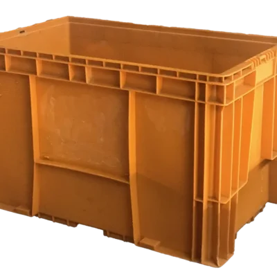 Used BCD  24″ x 15″ x 14″ Orange Hand Tote Reinforced Bottom