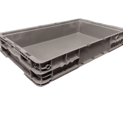 New Orbis 24″ x 15″ x 4″ Gray Hand Tote Smooth Bottom