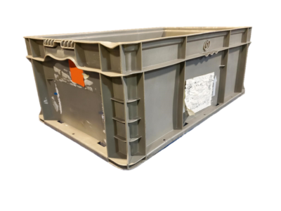2415-9 UGHTRB (NB 2).jpg Used BCD 24" x 15" x 9" Gray Hand Tote Reinforced Bottom