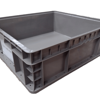 New Monoflo 24″ x 22″ x 7″ Gray Hand Tote Smooth Bottom with Free White Labels
