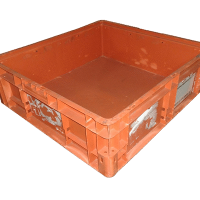 Used BCD  24″ x 22″ x 7″ Orange Hand Tote Reinforced Bottom