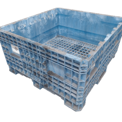 Reconditioned BCD 45″ x 48″ x 25″ All Blue Fixed Wall Bulk Container
