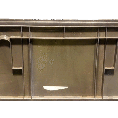 Used BCD 48″ x 15″ x 11″ Gray Hand Tote Reinforced Bottom