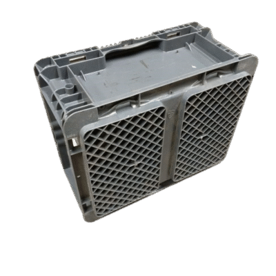 Used BCD 15″ x 12″ x 7″ Gray Hand Tote Reinforced Bottom