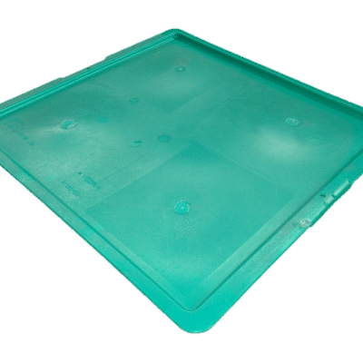 Used BCD  24″ x 22″ x 0.5″ Green Hand Tote Lid
