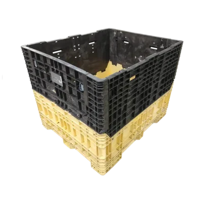 Reconditioned BCD 57″ x 48″ x 44″ Mixed Color All Good Runner Bulk Container-2 Drop Doors