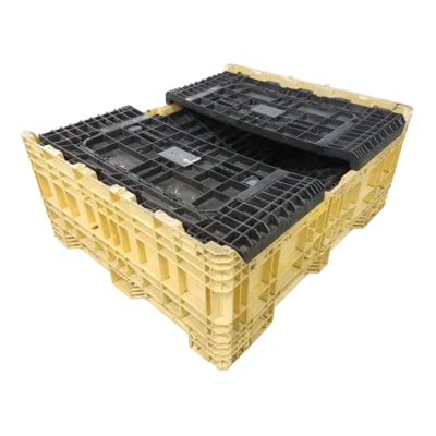 Reconditioned BCD 57″ x 48″ x 44″ Mixed Color All Good Runner Bulk Container-2 Drop Doors