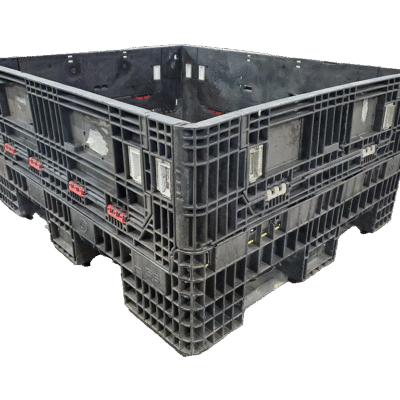 Reconditioned BCD 56″ x 48″ x 34″ Mixed Color All Good Runner Bulk Container-4 Drop Doors
